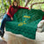 Custom Cameroon Football Quilt Nations Cup 2024 Les Lions Indomptables - Wonder Print Shop