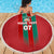 Custom Morocco Football Beach Blanket Nations Cup 2024 Atlas Lions LT7 - Wonder Print Shop