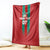 Custom Morocco Football Blanket Nations Cup 2024 Atlas Lions
