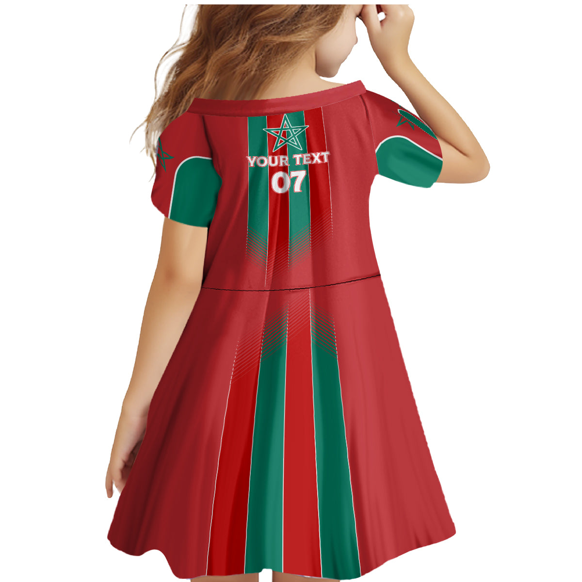 Custom Morocco Football Family Matching Mermaid Dress and Hawaiian Shirt Nations Cup 2024 Atlas Lions LT7 - Wonder Print Shop