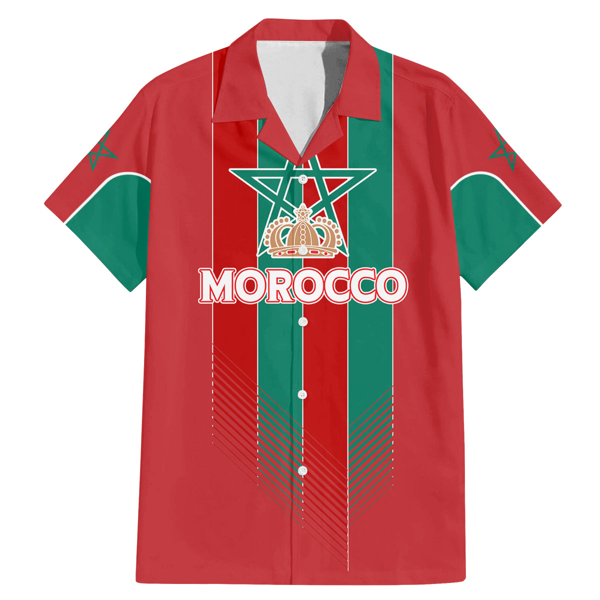 Custom Morocco Football Family Matching Mermaid Dress and Hawaiian Shirt Nations Cup 2024 Atlas Lions LT7 - Wonder Print Shop