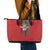 Custom Morocco Football Leather Tote Bag Nations Cup 2024 Atlas Lions - Wonder Print Shop