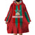 Custom Morocco Football Wearable Blanket Hoodie Nations Cup 2024 Atlas Lions - Wonder Print Shop