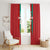 Custom Morocco Football Window Curtain Nations Cup 2024 Atlas Lions - Wonder Print Shop