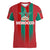 Custom Morocco Football Women V Neck T Shirt Nations Cup 2024 Atlas Lions - Wonder Print Shop