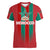 Custom Morocco Football Women V Neck T Shirt Nations Cup 2024 Atlas Lions