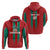 Custom Morocco Football Zip Hoodie Nations Cup 2024 Atlas Lions - Wonder Print Shop