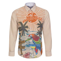 Personalized Christmas In July - Hawaii Retro Family Matching Puletasi and Hawaiian Shirt Lost In Parrot-dise