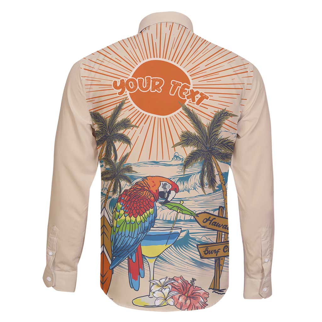 Personalized Christmas In July - Hawaii Retro Family Matching Puletasi and Hawaiian Shirt Lost In Parrot-dise