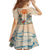 Personalized Christmas In July - Hawaii Retro Kid Short Sleeve Dress Lost In Parrot-dise