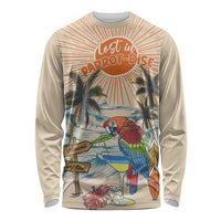 Personalized Christmas In July - Hawaii Retro Long Sleeve Shirt Lost In Parrot-dise