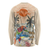 Personalized Christmas In July - Hawaii Retro Long Sleeve Shirt Lost In Parrot-dise