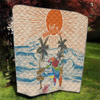 Christmas In July - Hawaii Retro Quilt Lost In Parrot-dise