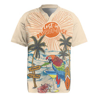 Personalized Christmas In July - Hawaii Retro Rugby Jersey Lost In Parrot-dise