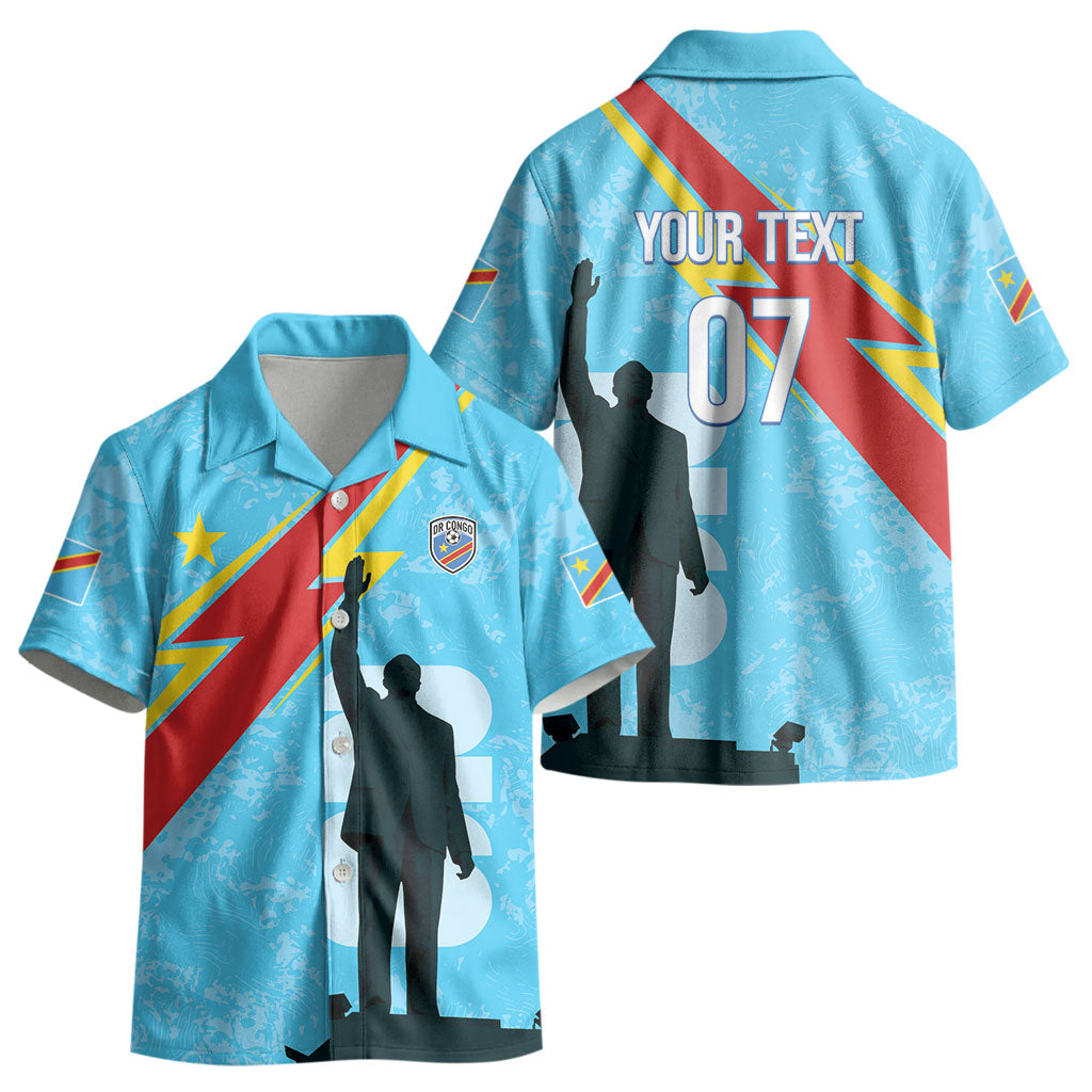 DR Congo WC2026 Custom Kid Hawaiian Shirt Lumumba Eva Inspired LT7