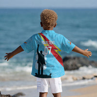 DR Congo WC2026 Custom Kid Hawaiian Shirt Lumumba Eva Inspired LT7