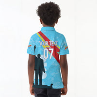 DR Congo WC2026 Custom Kid Polo Shirt Lumumba Eva Inspired