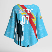 DR Congo WC2026 Custom Kimono Sleeve Blouse Lumumba Eva Inspired