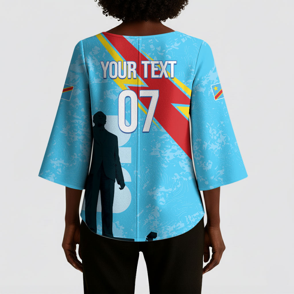 DR Congo WC2026 Custom Kimono Sleeve Blouse Lumumba Eva Inspired