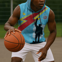 DR Congo WC2026 Custom Sleeveless Hoodie Lumumba Eva Inspired