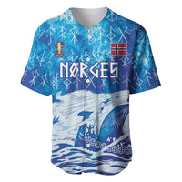 Norges Football WC2026 Custom Viking Rowing Baseball Jersey Raging Waves