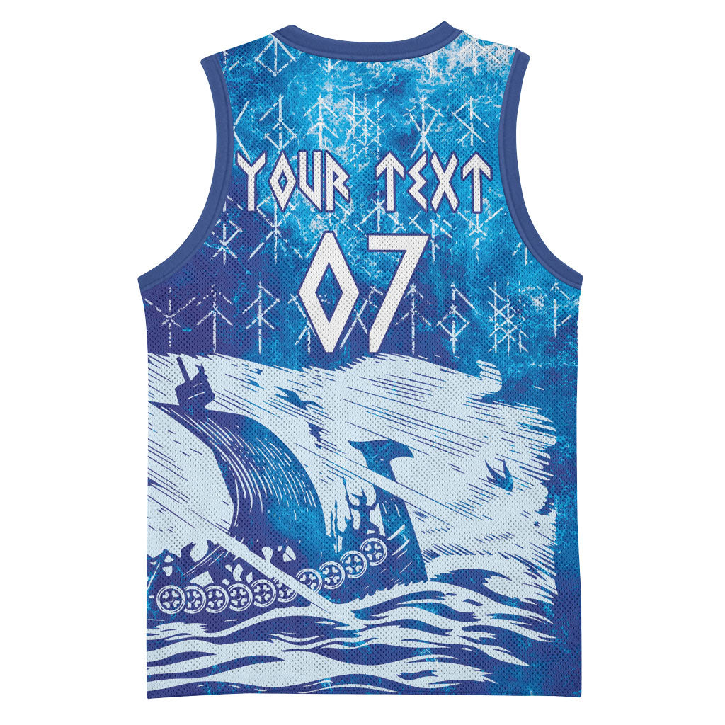Norges Football WC2026 Custom Viking Rowing Basketball Jersey Raging Waves