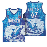 Norges Football WC2026 Custom Viking Rowing Basketball Jersey Raging Waves