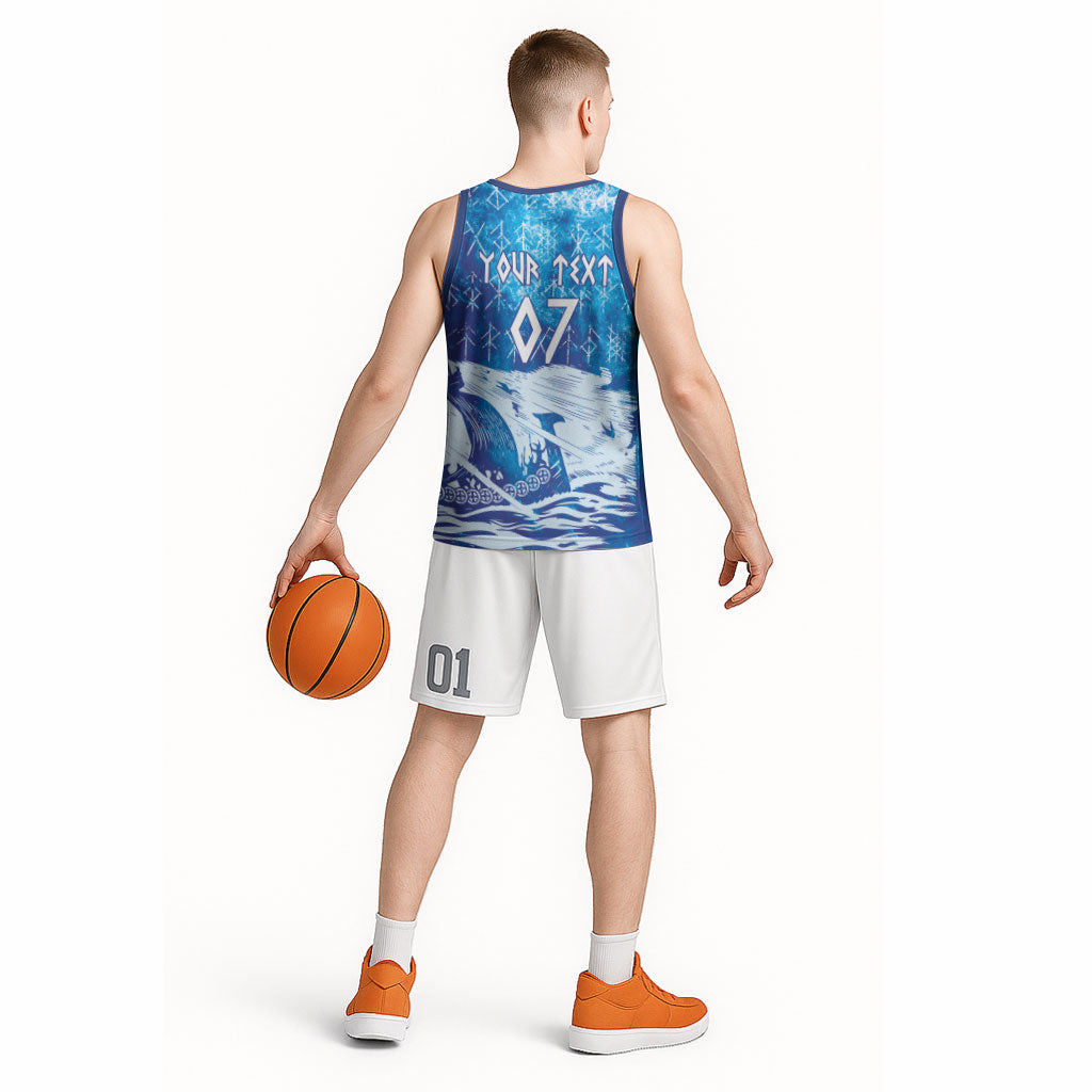 Norges Football WC2026 Custom Viking Rowing Basketball Jersey Raging Waves