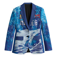 Norges Football WC2026 Custom Viking Rowing Blazer Raging Waves