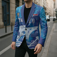 Norges Football WC2026 Custom Viking Rowing Blazer Raging Waves