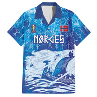 Norges Football WC2026 Custom Viking Rowing Hawaiian Shirt Raging Waves