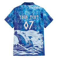 Norges Football WC2026 Custom Viking Rowing Hawaiian Shirt Raging Waves