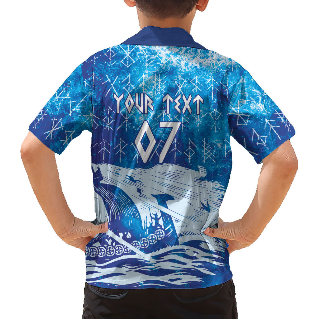 Norges Football WC2026 Custom Viking Rowing Hawaiian Shirt Raging Waves