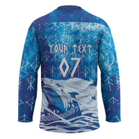 Norges Football WC2026 Custom Viking Rowing Hockey Jersey Raging Waves