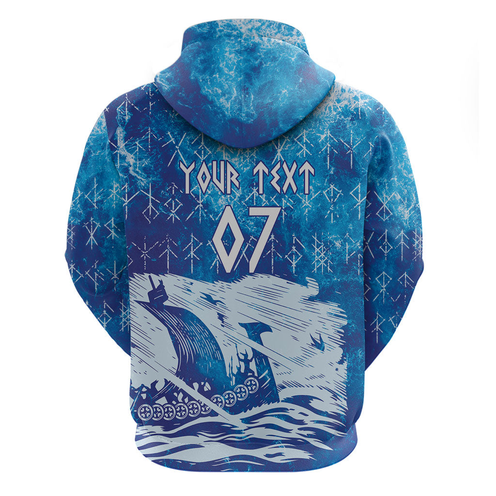 Norges Football WC2026 Custom Viking Rowing Hoodie Raging Waves