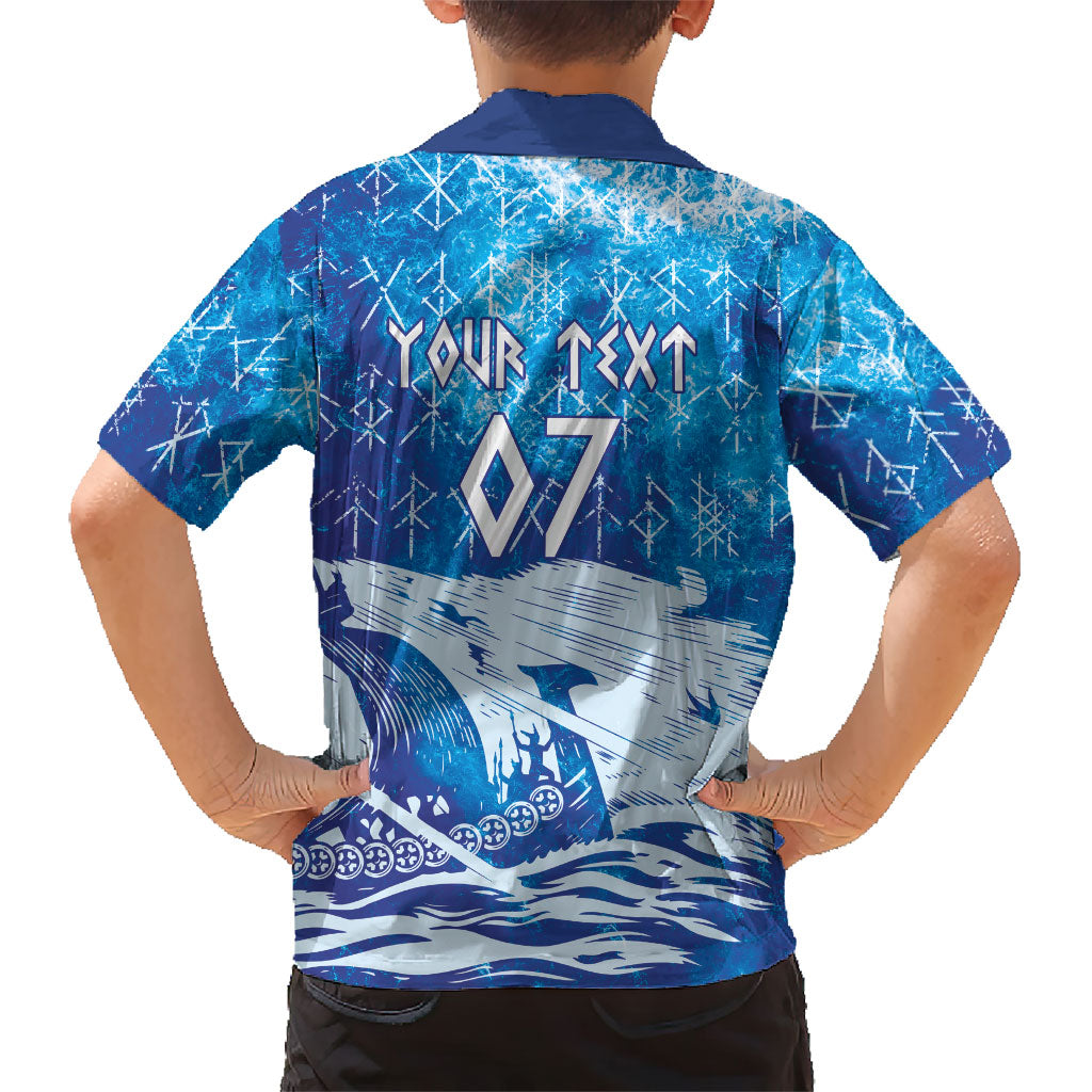 Norges Football WC2026 Custom Viking Rowing Kid Hawaiian Shirt Raging Waves
