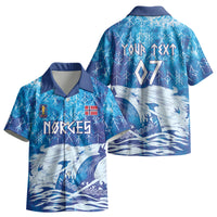 Norges Football WC2026 Custom Viking Rowing Kid Hawaiian Shirt Raging Waves LT7