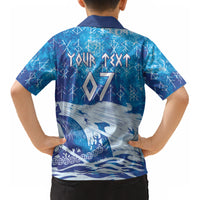 Norges Football WC2026 Custom Viking Rowing Kid Hawaiian Shirt Raging Waves LT7
