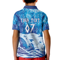 Norges Football WC2026 Custom Viking Rowing Kid Polo Shirt Raging Waves
