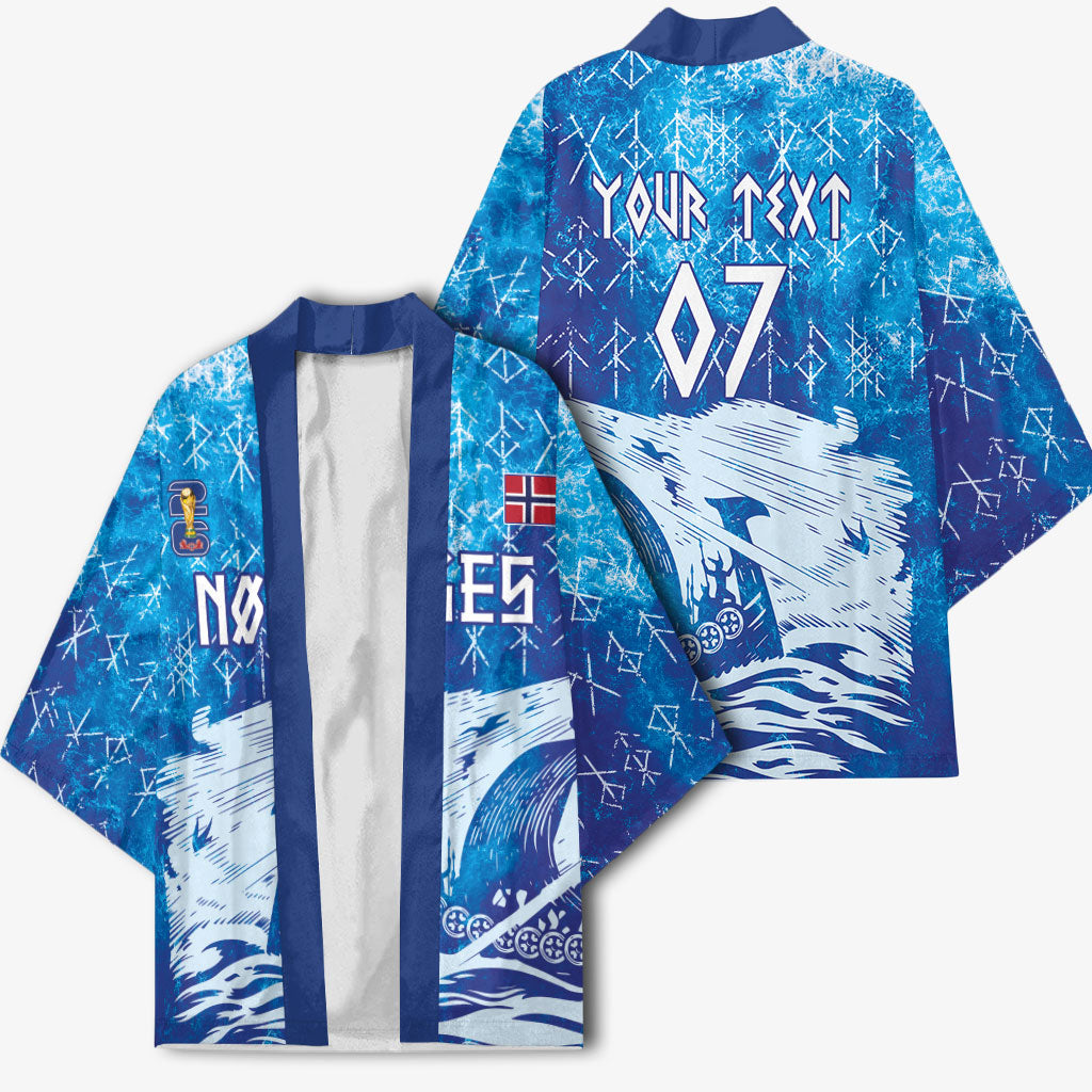 Norges Football WC2026 Custom Viking Rowing Kimono Raging Waves