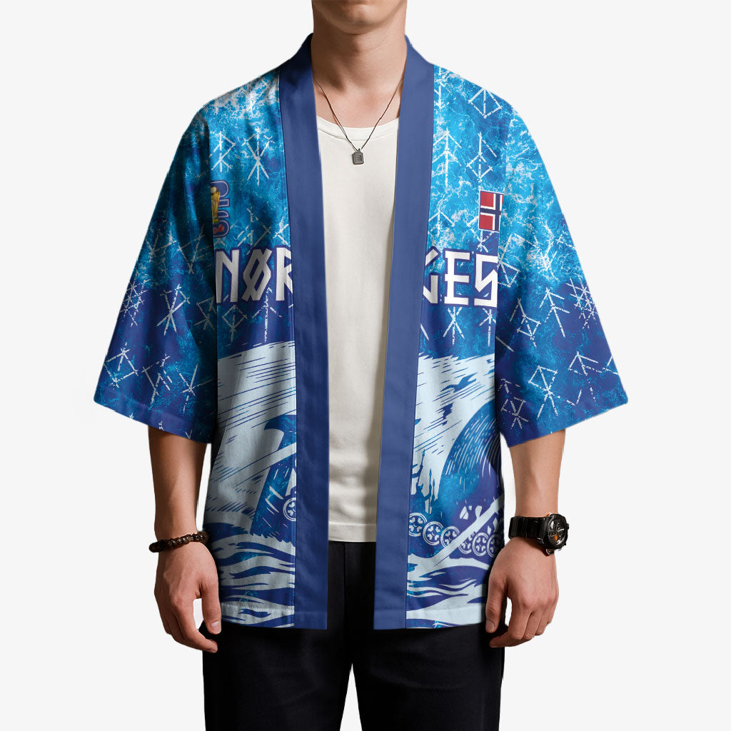 Norges Football WC2026 Custom Viking Rowing Kimono Raging Waves