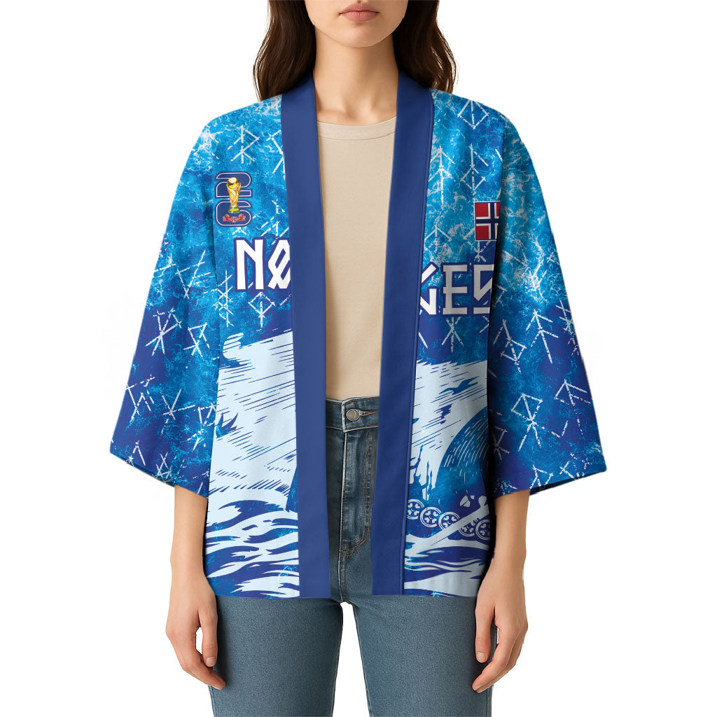 Norges Football WC2026 Custom Viking Rowing Kimono Raging Waves