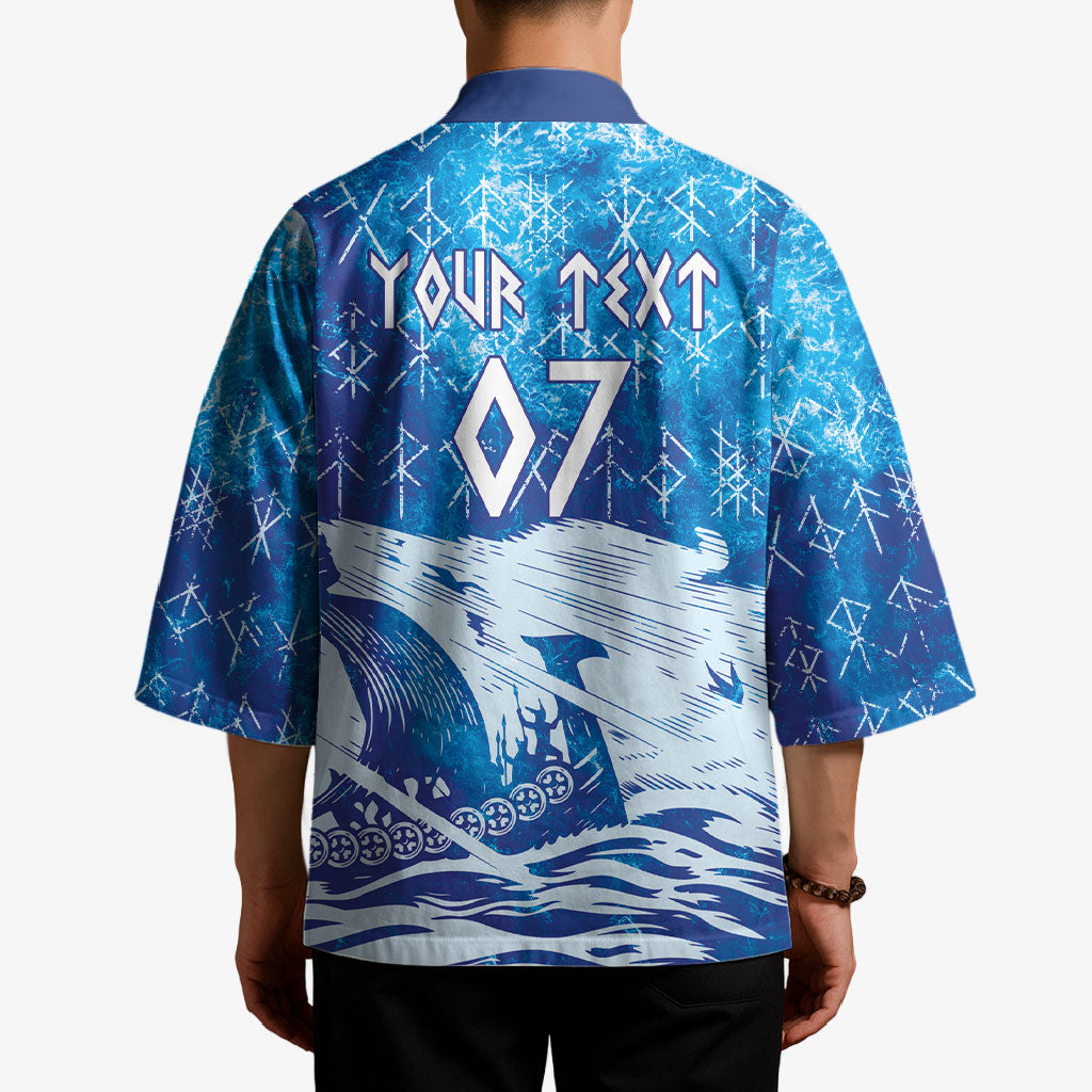 Norges Football WC2026 Custom Viking Rowing Kimono Raging Waves