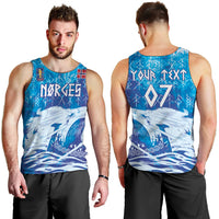 Norges Football WC2026 Custom Viking Rowing Men Tank Top Raging Waves