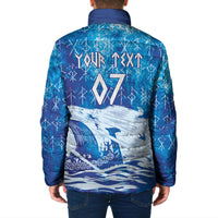 Norges Football WC2026 Custom Viking Rowing Padded Jacket Raging Waves