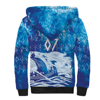 Norges Football WC2026 Custom Viking Rowing Sherpa Hoodie Raging Waves