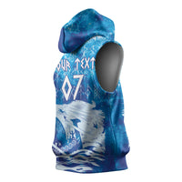 Norges Football WC2026 Custom Viking Rowing Sleeveless Hoodie Raging Waves