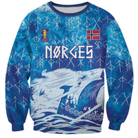 Norges Football WC2026 Custom Viking Rowing Sweatshirt Raging Waves