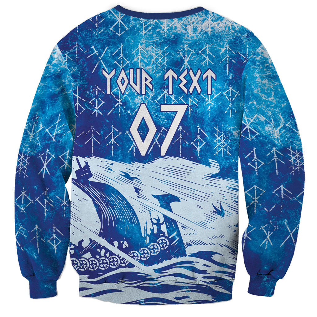 Norges Football WC2026 Custom Viking Rowing Sweatshirt Raging Waves