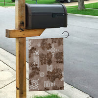 Vintage Hawaii Garden Flag Hibiscus Mix Hawaiian Quilt Patches - Brown - Wonder Print Shop